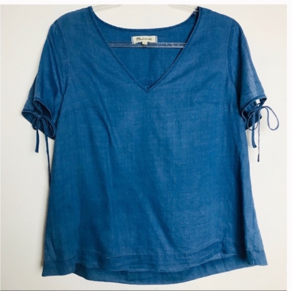 Madewell Women’s‎ Chambray Short Sleeve Top XS